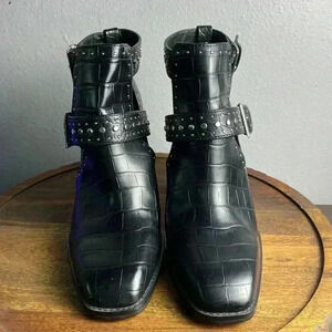 Black Studded Zara Ankle Boots NWT $60 Sz 7.5